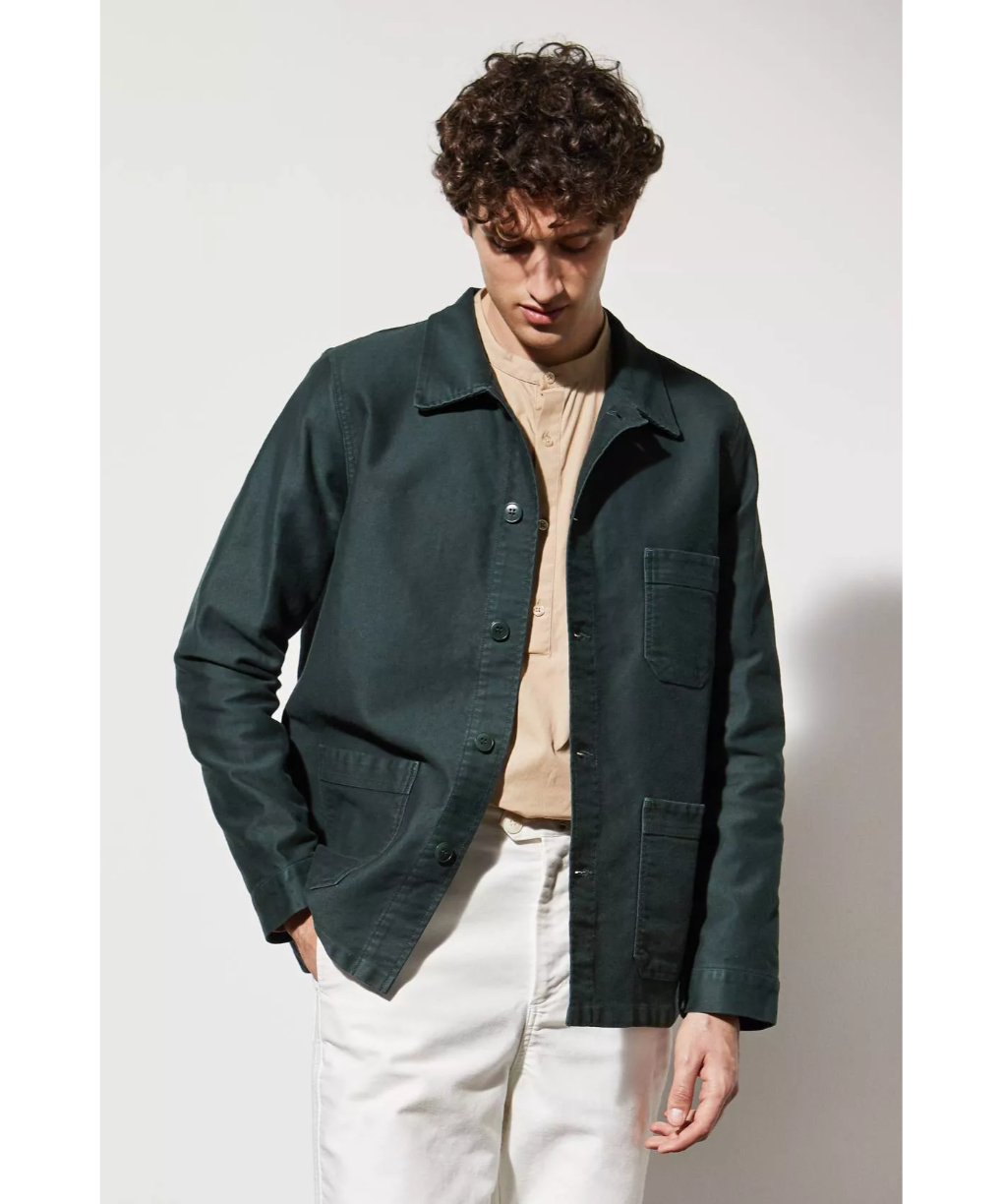 Le Mont St Michel - Genuine Work Jacket, Forest1