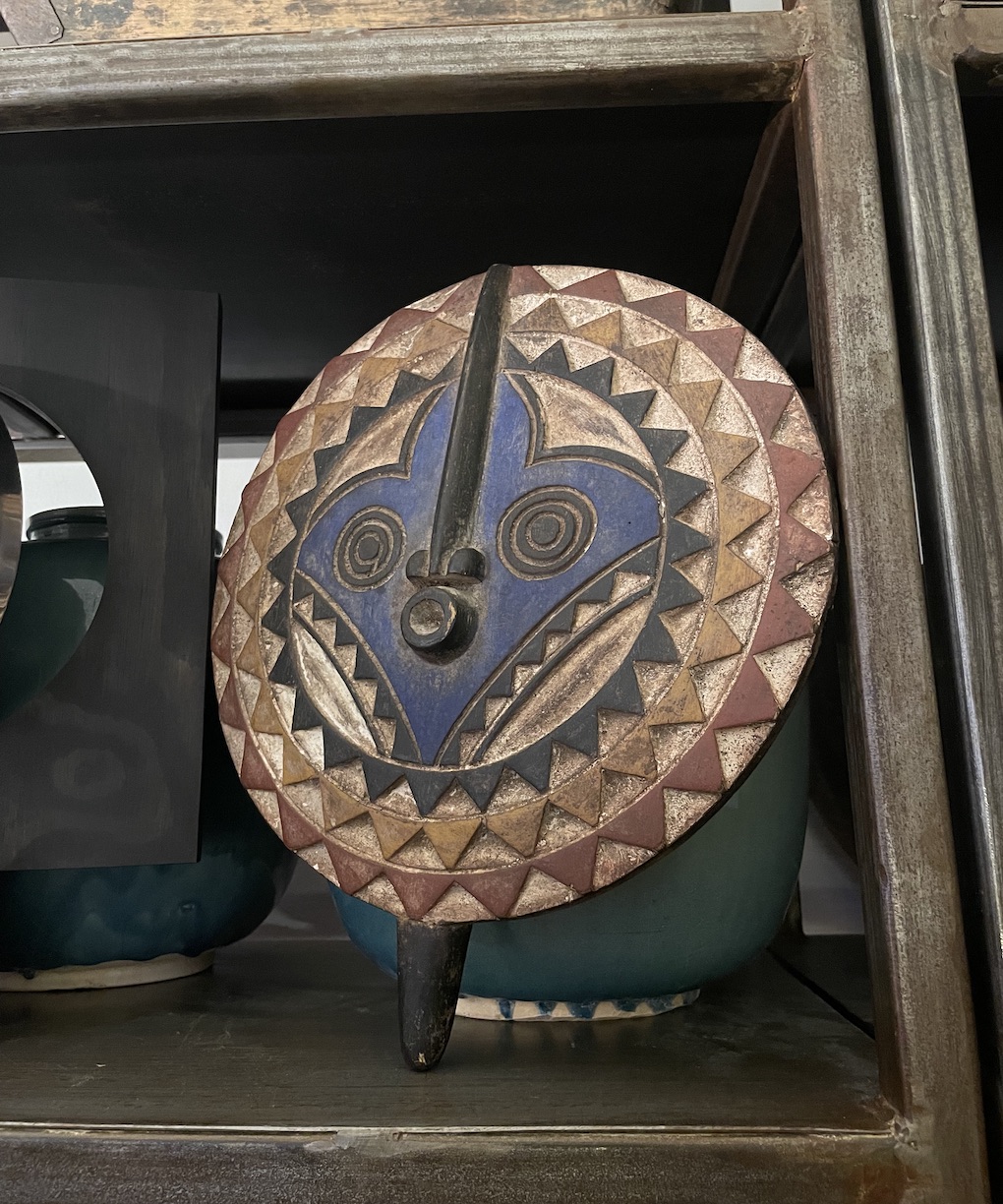 Burkina Faso wooden sun mask - No. 2 | Beau Marché